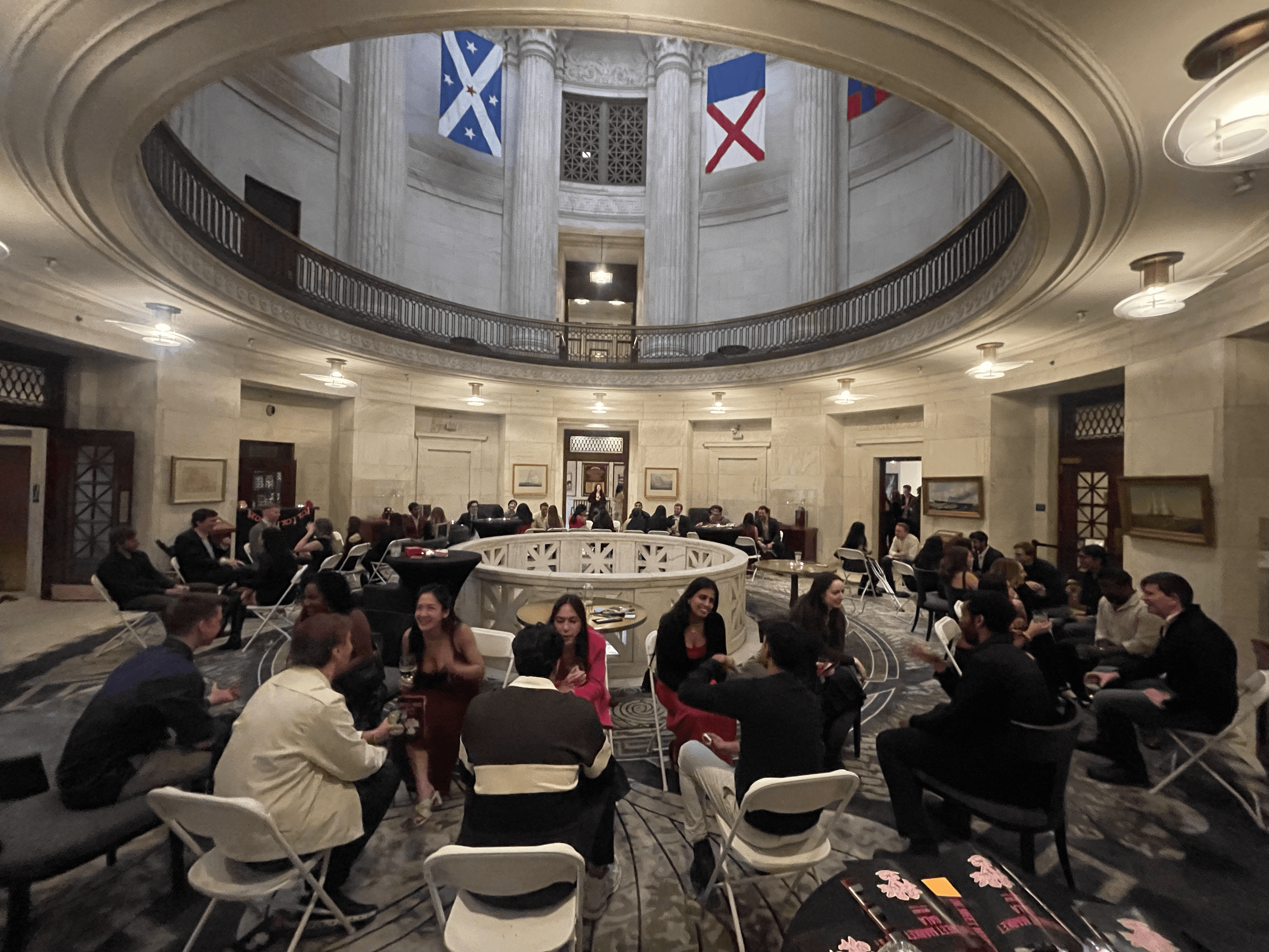 A lively bar scene at a Meet Market event